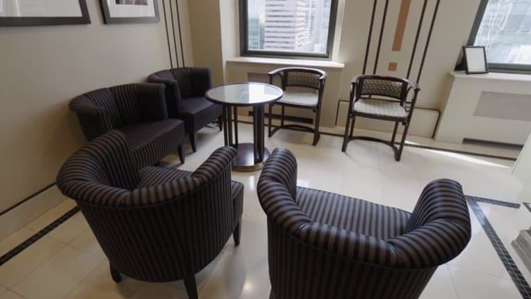 office chairs around a table